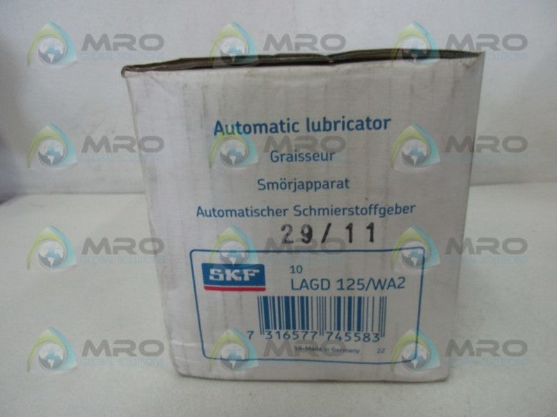 SKF LAGD125/WA2 AUTOMATIC LUBRICATOR BOX OF 10 * NEW IN BOX * MRO