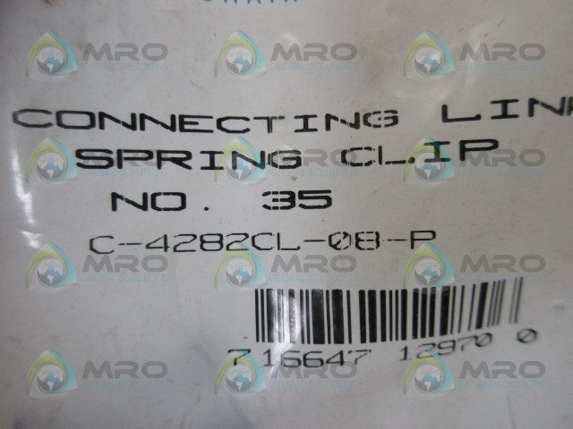 DIAMOND CHAIN C-4282CL-08-P SPRING CLIP * NEW IN FACTORY BAG *
