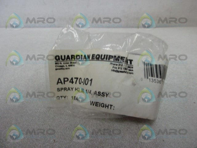 GUARDIAN EQUIPMENT AP470-001 GS PLUS SPRAY HEAD * NEW IN FACTORY BAG *