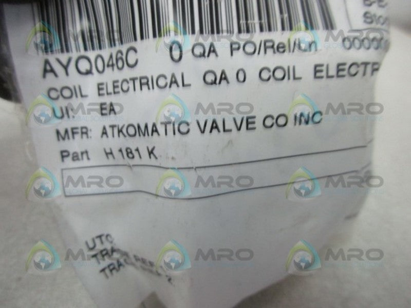 HUMPHREY H181K COIL 115/60-48VDC * NEW IN FACTORY BAG *