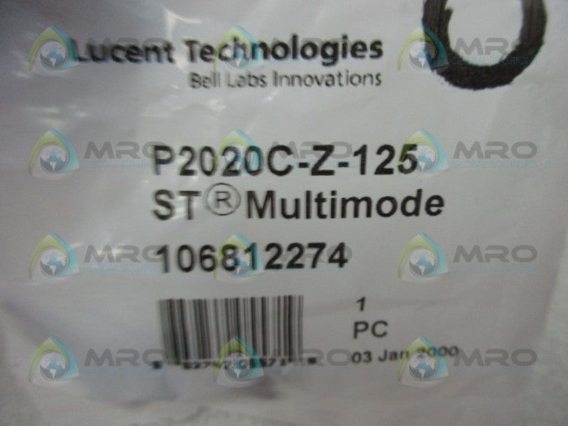 LUCENT P2020C-Z-125 MULTIMODE CONNECTOR * NEW IN FACTORY BAG *
