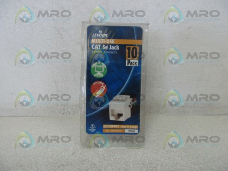 LEVITON 5G108-W ADAPTOR 8 POSITION * NEW IN ORIGINAL PACKAGE *