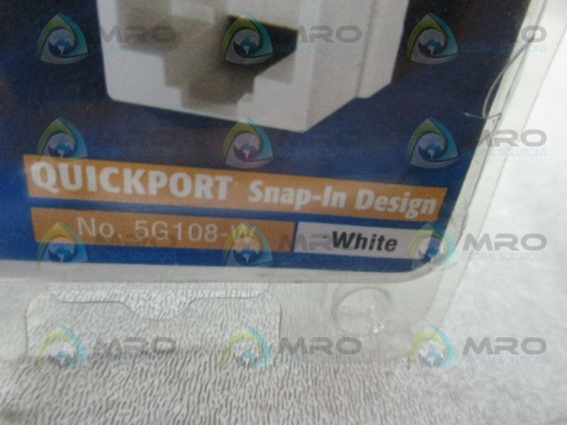 LEVITON 5G108-W ADAPTOR 8 POSITION * NEW IN ORIGINAL PACKAGE *