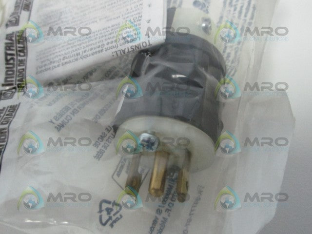 LEVITON 165-ML3-00P PLUG 15AMP * NEW IN FACTORY BAG *