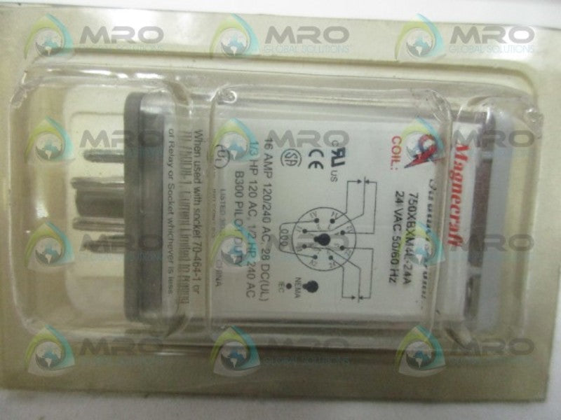 MAGNECRAFT 750XBXM4L-24A INTERFACE RELAY * NEW IN ORIGINAL PACKAGE *