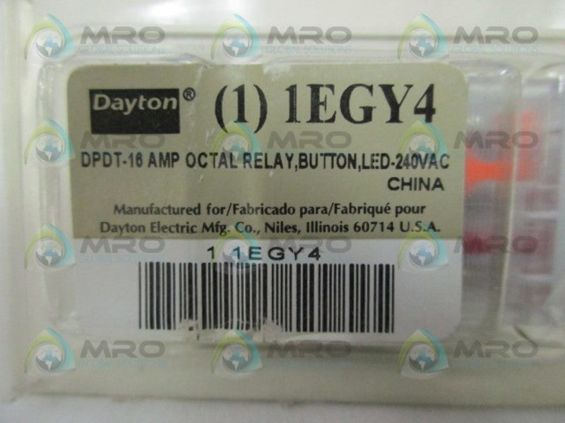 DAYTON 1EGY4 RELAY * NEW IN ORIGINAL PACKAGE *