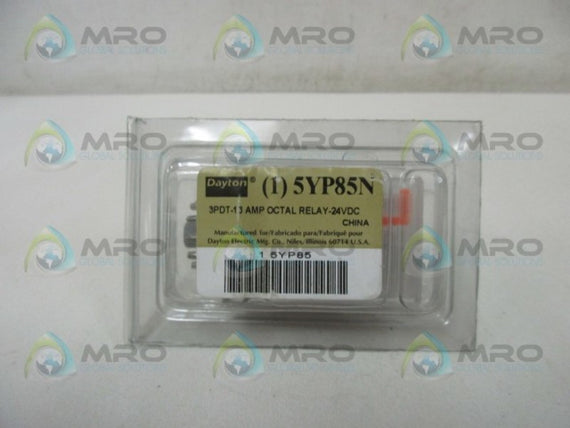 DAYTON 5YP85N OCTAL PUG IN RELAY * NEW IN ORIGINAL PACKAGE *