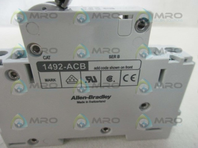 ALLEN BRADLEY 1492-ACBH1 SER. B CIRCUIT BREAKER * NEW IN BOX *