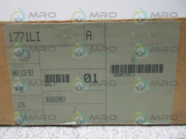ALLEN BRADLEY 1771-LI SER A INTERFACE MODULE DATE: 1993  NSFS