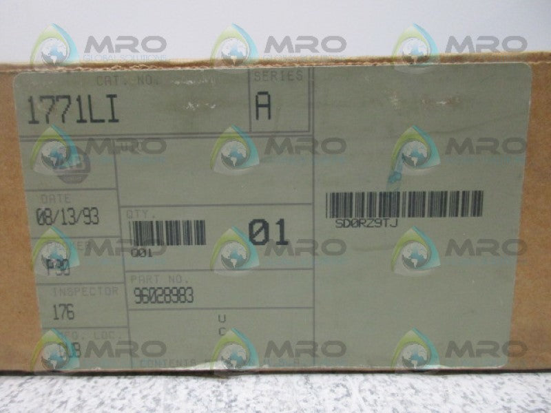 ALLEN BRADLEY 1771-LI SER A INTERFACE MODULE DATE: 1993  NSFS