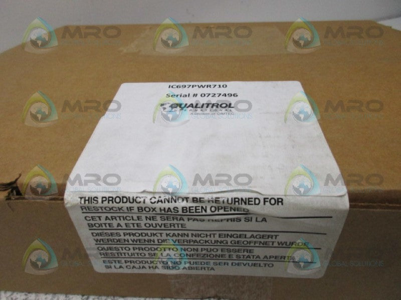 GENERAL ELECTRIC IC697PWR710 POWER SUPPLY MODULE * FACTORY SEALED *