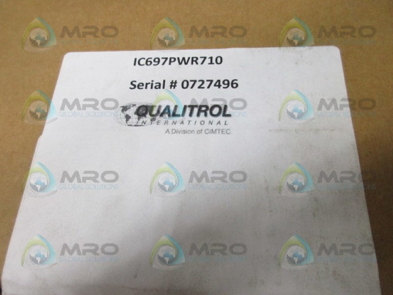 GENERAL ELECTRIC IC697PWR710 POWER SUPPLY MODULE * FACTORY SEALED *