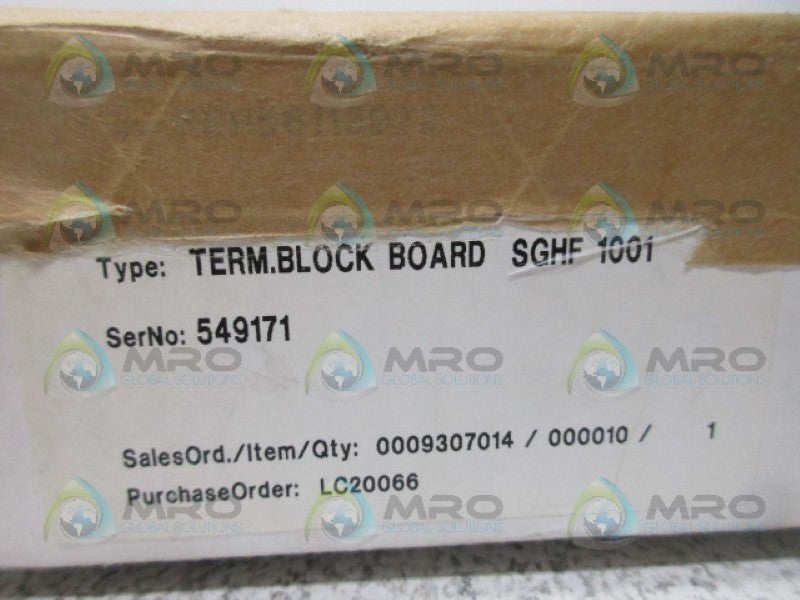 ABB SGHF1001 58113972 * FACTORY SEALED *