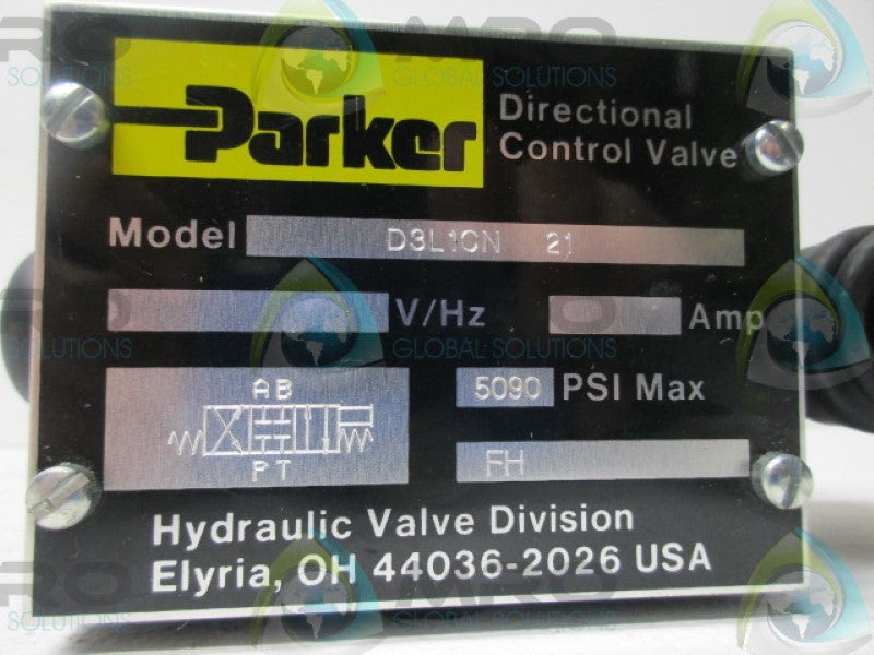 PARKER D3L1CN-21 DIRECTIONAL CONTROL VALVE  NSMP