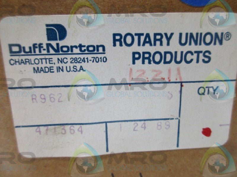 DUFF-NORTON R9621 ROTARY UNION  NSMP