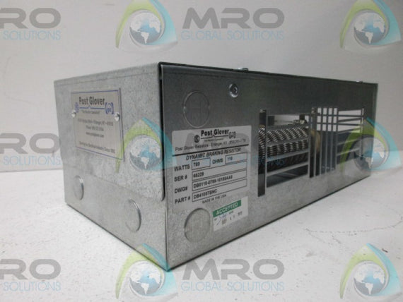 POST GLOVER DB4105TBNC DYNAMIC BRAKING RESISTOR  NSNP