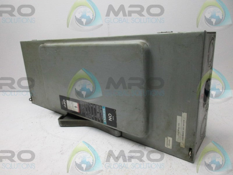 SIEMENS F354 ENCLOSED SWITCH 200A  UNMP