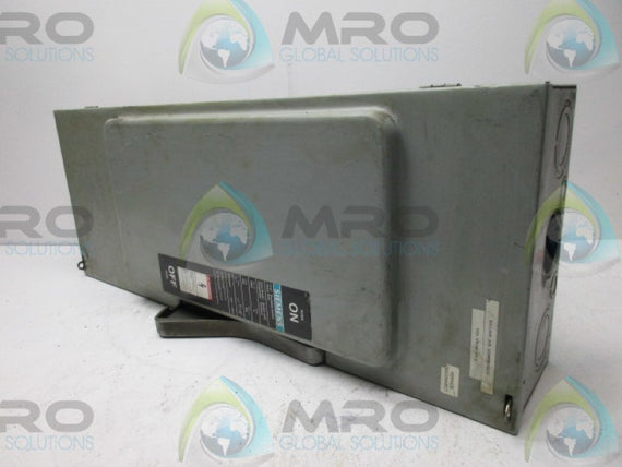 SIEMENS F354 ENCLOSED SWITCH 200A  UNMP