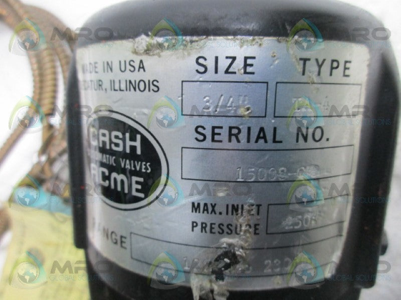 CASH ACME TA-4 TEMPERTAURE REGULATOR 3/4"  NSNP