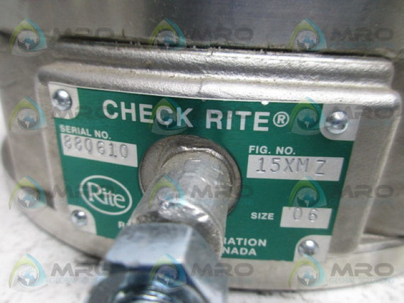CHECK RITE 15XMZ CHECK VALVE 6" * NEW NO BOX *