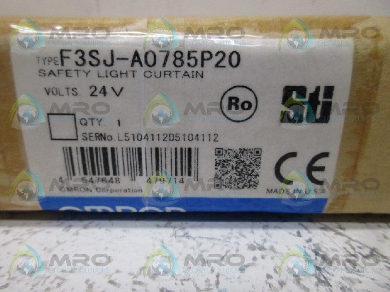 OMRON F3SJ-A0785P20 SAFETY LIGHT CURTAIN * FACTORY SEALED *