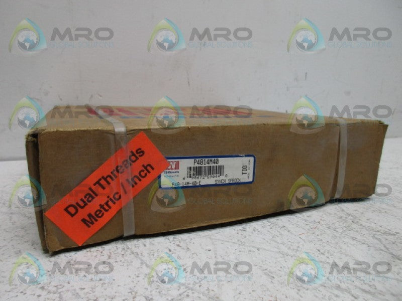 TB WOODS P48-14M-40-E TIMING BELT PULLEY * FACTORY SEALED *