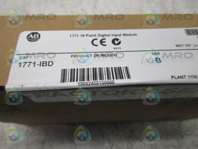 ALLEN BRADLEY 1771-IBD SER. B INPUT MODULE DATE: 2014 * FACTORY SEALED *