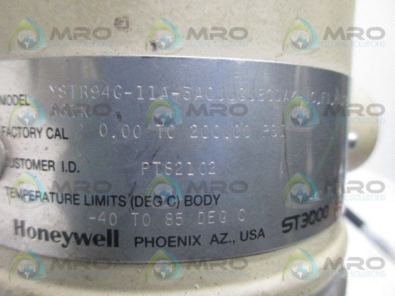 HONEYWELL YSTR94G-11A-3A0JJGJBCDAK-1C.F1.MB.SM.TG.1CC/B67K TRANSMITTER *USED*