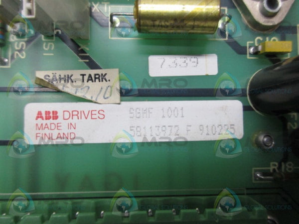 ABB SGHF1001 TERMINAL BLOCK BOARD  NSMP