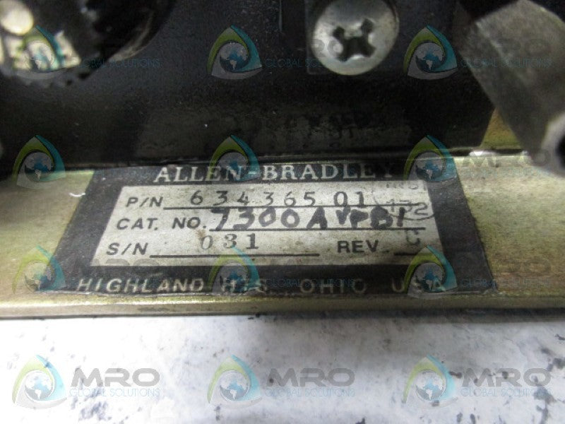 ALLEN BRADLEY 7300-AVPB1 MAIN POWER SUPPLY  UNMP
