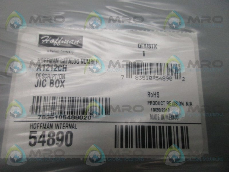 HOFFMAN A1212CH ENCLOSURE *NEW NO BOX*