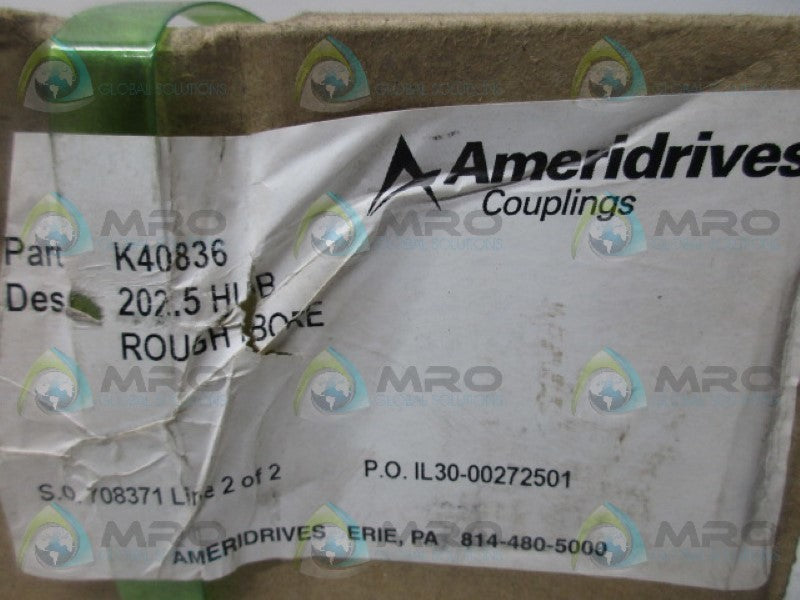 AMERIDRIVES K40836 202.5 HUB * FACTORY SEALED *