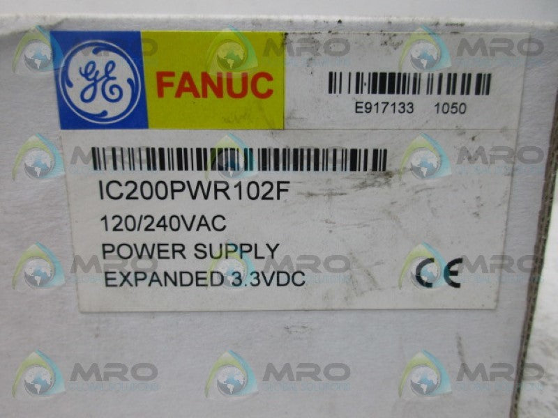GE FANUC IC200PWR102F POWER SUPPLY 120/240VAC * FACTORY SEALED *