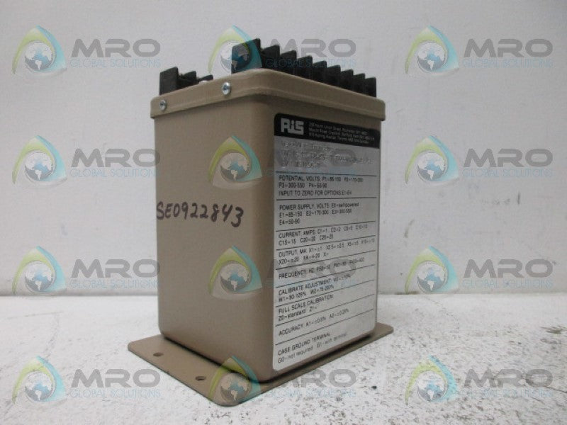 RIS WV-15-P1-E0-C5-X1-F60-W0-Z0-A2-G1 TRANSDUCER  NSNP