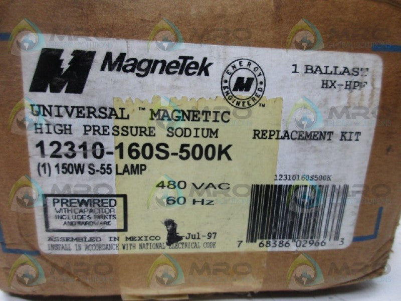 MAGNETEK 12310-160S-500K HPS BALLAST KIT  NSMP