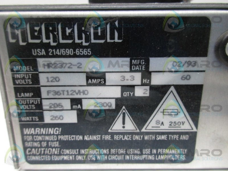 MERCRON HR2372-2 POWER SUPPLY  NSNP