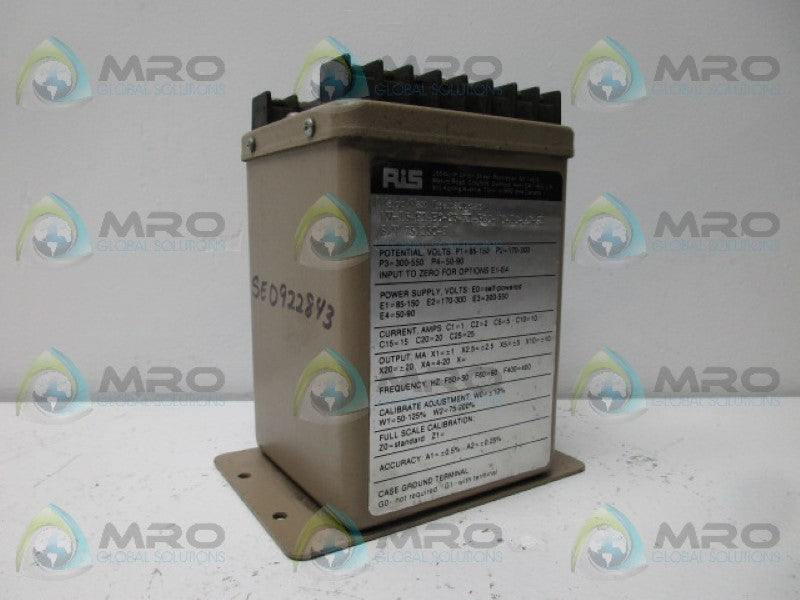RIS WV-15-P1-E0-C5-X1-F60-W0-Z0-A2-G1 NSNP