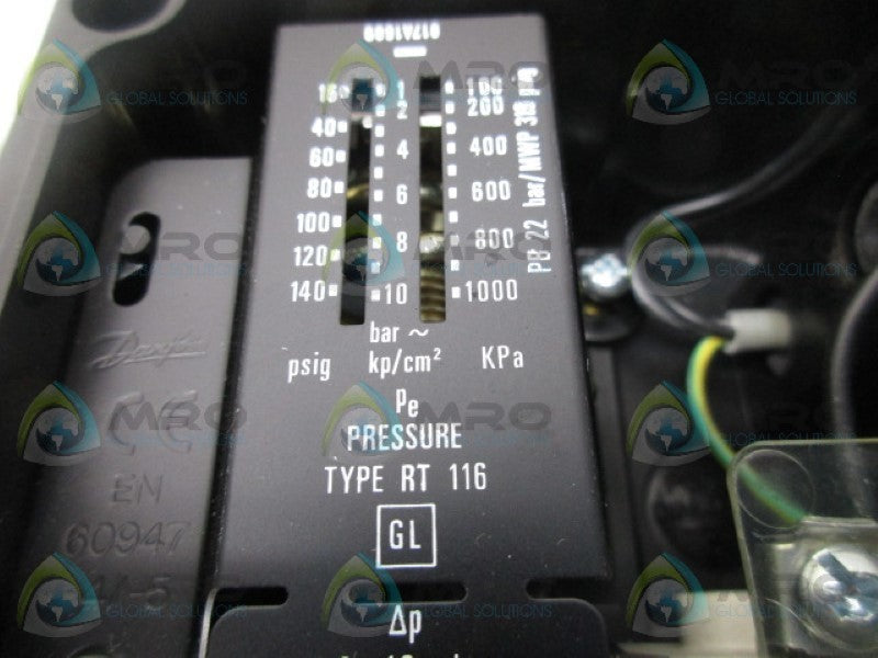 DANFOSS TYPE RT116 PRESSURE CONTROL  UNMP