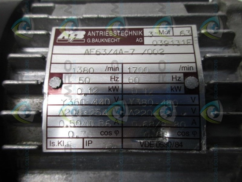 SPORK RMI40-0.12/4-63B14 MOTOR  UNMP