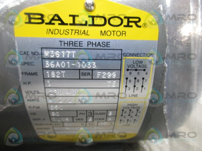BALDOR M3617T  NSMP