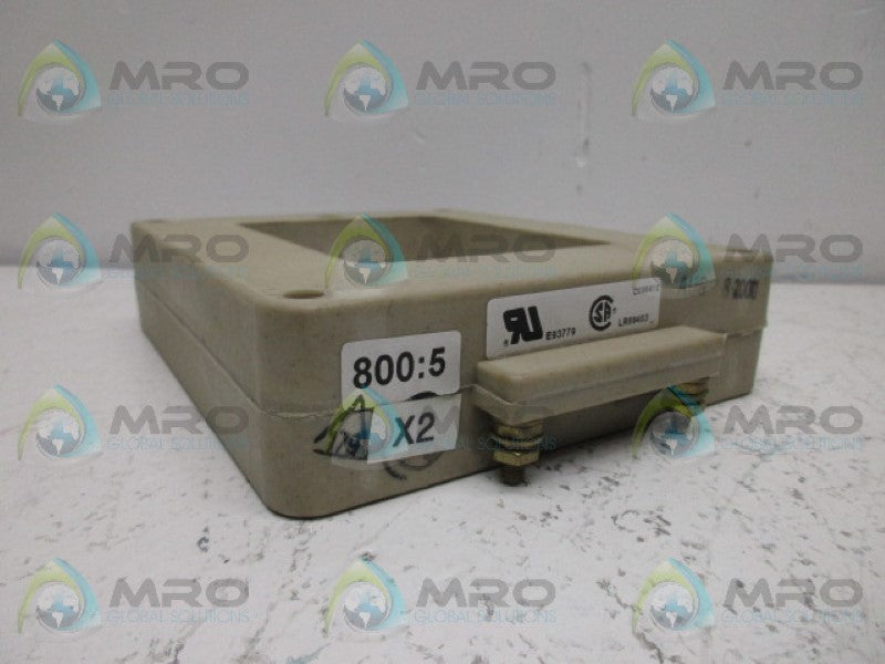 INSTRUMENT TRANSFORMER 560-801 CURRENT TRANSFORMER RATIO 800:5A *NEW NO BOX*