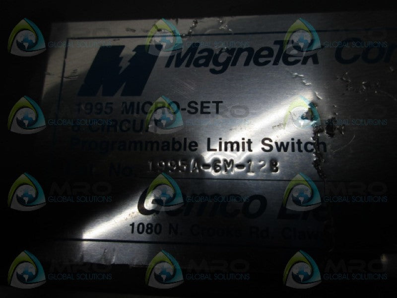 MAGNETEK 1995A-6M-12B PROGRAMMABLE LIMIT SWITCH (AS PICTURED)  UNMP