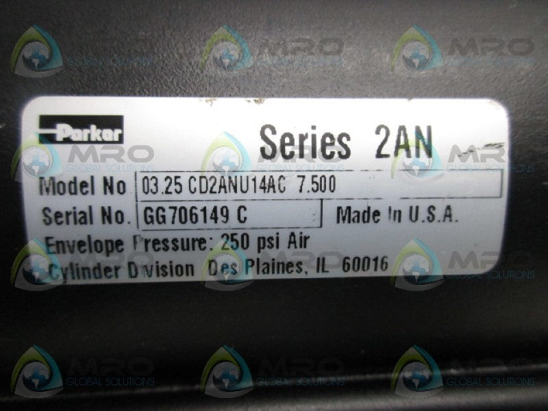 PARKER 03.25CD2ANU14AC7.500 CYLINDER  NSNP