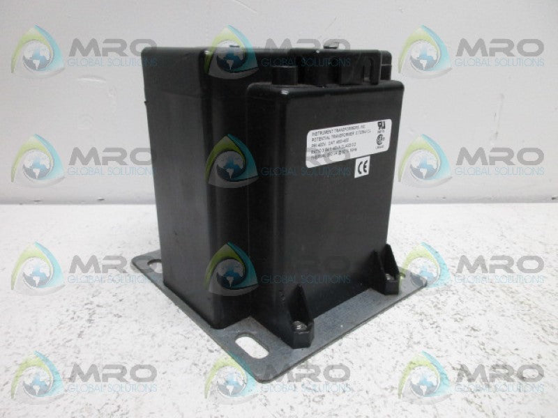 INSTRUMENT TRANSFORMER 450I-400 TRANSFORMER RATIO 3.64:1  NSNP