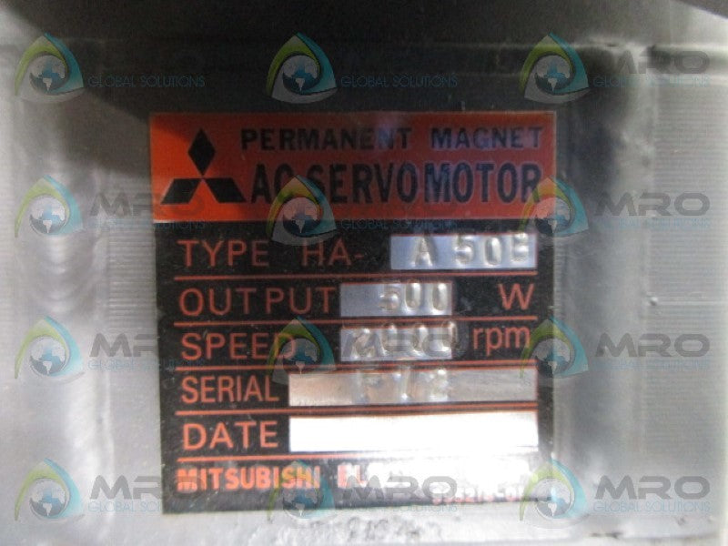 MITSUBISHI HA-A50B AC SERVO MOTOR  NSMP