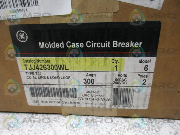 GENERAL ELECTRIC TJJ426300WL CIRCUIT BREAKER 300A  NSFS