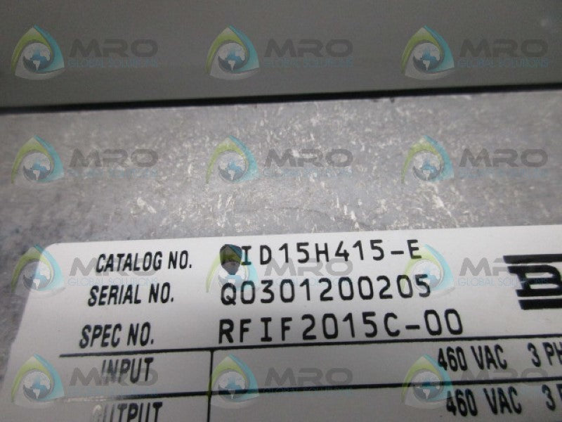 BALDOR RID15H415-E ADJUSTABLE SPEED DRIVE  UNMP