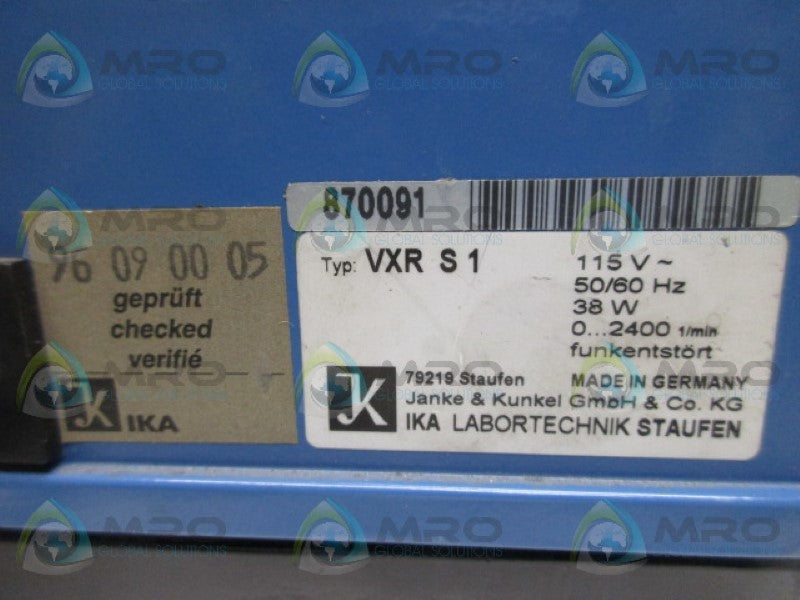 IKA VXRS1 TUBE SHAKER  UNMP