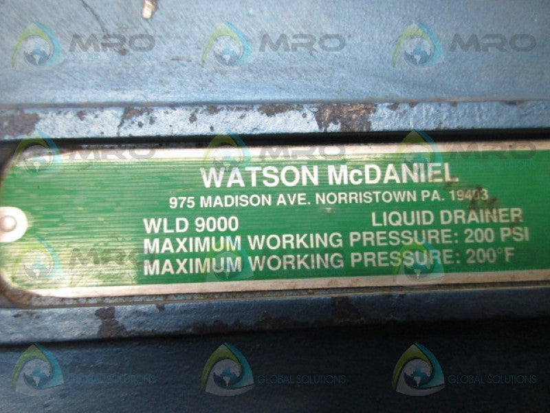 WATSON MCDANIEL WLD9000 LIQUID DRAINER  UNMP