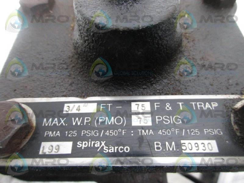 SPIRAX SARCO 50930 FT-75 3/4"  UNMP